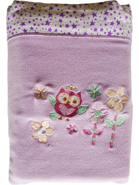 Isadore Lorraine Owl Κουβέρτα Κούνιας Fleece 110x160 Μωβ