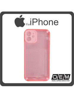 Θήκη Πλάτης - Back Cover, Silicone Σιλικόνη Armor Hybrid TPU Glitter Pink Ροζ For iPhone 12