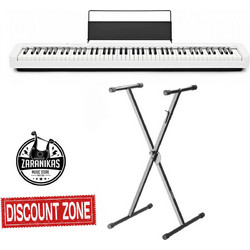 Casio CDP-S110 Basic Bundle Ηλεκτρικό Πιάνο Stage με 88 Δυναμικά Πλήκτρα White