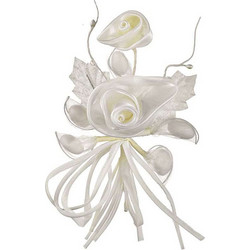 Μπομπονιέρα Γάμου Λουλούδι Με Κουφέτα Μ5900 Εκρου