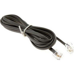 Καλώδιο Τηλεφώνου RJ11 Μαύρο Telephone Cable 1.5m Black 6P4C