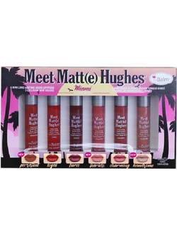 The Balm Hughes Mini Miami Matte Kit Set Liquid Κραγιόν 6x1.2ml