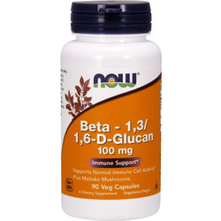 Now Foods Beta 1.3/1.6 D-Glucans 100mg 90 Κάψουλες
