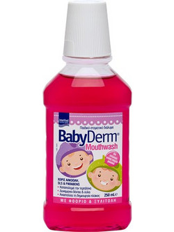 InterMed BabyDerm Bubblegum Παιδικό Στοματικό Διάλυμα για Προστασία Ούλων Κατά της Πλάκας 250ml