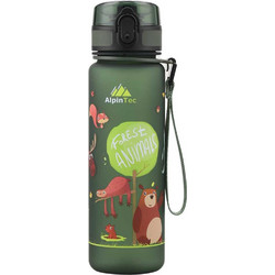 AlpinPro AlpinTec Kids Forest Animals Παιδικό Μπουκάλι Πλαστικό BPA Free Πράσινο 500ml