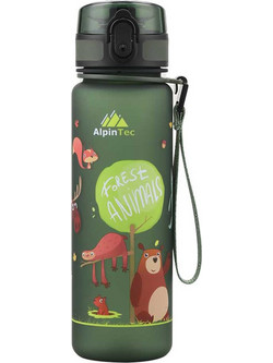 AlpinPro AlpinTec Kids Forest Animals Παιδικό Μπουκάλι Πλαστικό BPA Free Πράσινο 500ml