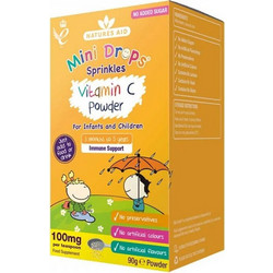 Natures Aid Mini Drops Sprinkles Vitamin C Powder 90gr