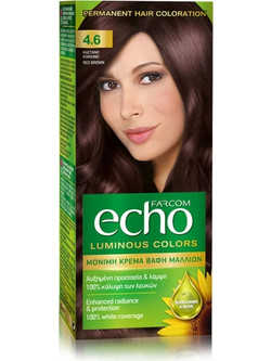 Farcom Echo 4.6 Ακαζού Σκούρο Μόνιμη Βαφή Μαλλιών 60ml