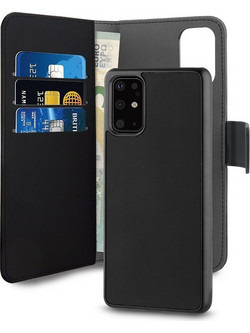 Puro Θήκη bookstyle για Galaxy S20 Plus - Mαύρο