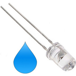 10Pcs F3 5MM Superbright LED (Water Clear - Blue Color)