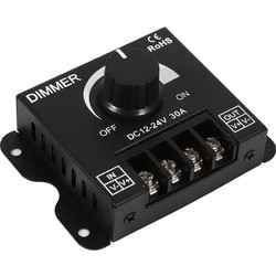 DC12-24V 30A Manual Dimmer Controller Knob for Single Color LED Strip Light