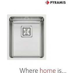 Pyramis Lume Ένθετος Νεροχύτης Inox Σατινέ 34x40cm 101023601
