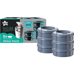 Tommee Tippee Ανταλλακτικές Κασσέτες 6 Τεμάχια Για Σύστημα Απόρριψης Πανών Twist & Click