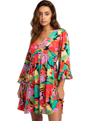 Billabong After Time Mini Καθημερινό Φόρεμα Πολύχρωμο EBJWD00110-MUL