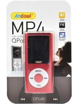 Andowl QPOD5 MP4 Player 8GB με Οθόνη 1.8" & Ραδιόφωνο Κόκκινο