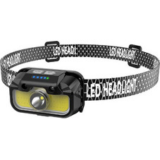 Naxius NXFLGY-25 Black Επαναφορτιζόμενος Φακός Κεφαλής Εργασίας Led