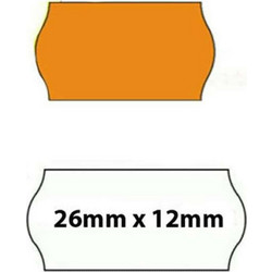ΕΤΙΚΕΤΕΣ ΕΤΙΚ/ΦΟΥ 26*12mm ΠΟΡΤΟΚΑΛΙ 1000τεμ. ΟΒΑΛ