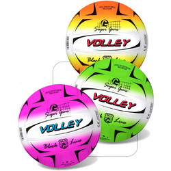 Star Μπάλα Volley Πλαστική Fluo Black Line 21cm (10/984) Κίτρινο