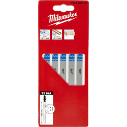 Milwaukee λάμες σέγας σιδήρου 105mm T318A 5τμχ 4932399307