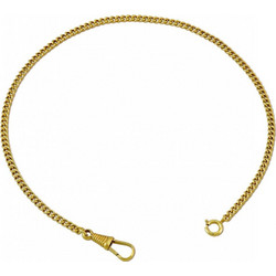 Αλυσίδα για ρολόι τσέπης gold plated 3.5mm 35cm