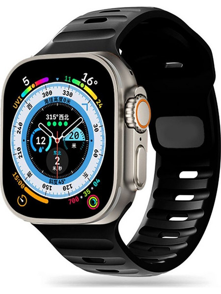 Tech-Protect IconBand Line Λουράκι Σιλικόνης Black (Apple Watch 42 / 44 / 45 / 49mm)
