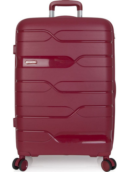 Carlton Luggage Bedford Βαλίτσα Μεσαία 65x44x27cm με 4 Ρόδες Μπορντό