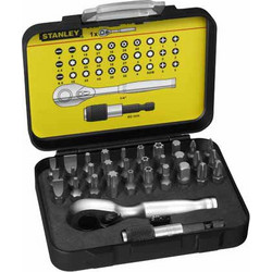 STANLEY 1/4" ΣΕΤ ΜΕ ΜΥΤΕΣ 32 ΤΕΜ + ΜΑΓΝΗΤΙΚΟΣ ΥΠΟΔΟΧΕΑΣ 1-13-904