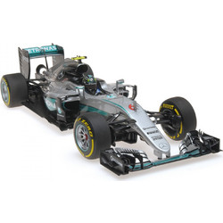 Bburago Mercedes-Benz AMG Petronas F1 Lewis Hamilton Συναρμολογούμενο Μεταλλικό Μοντέλο Αυτοκίνητου 1:18