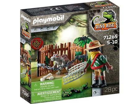 Playmobil Dino Rise Μωρό Σπινόσαυρος & Λαθροκυνηγός για 5-10 Ετών 71265