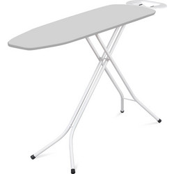 Σιδερώστρα Ατμού ANGELO 140x38x94cm Μεταλλική με Επιφάνεια Σιδερώματος 120x38cm Φαρδειά 4.3Kg Σχάρα 31x20cm με Πόδια O21mm SILVER