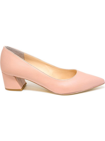 Bigshoes MX9122-33 Δερμάτινη Γόβα nude 5.5cm