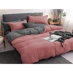 Γαρύφαλλο Σετ Σεντόνια King Size Βαμβακοσατέν 240x270 Αμέθυστος-Γκρι