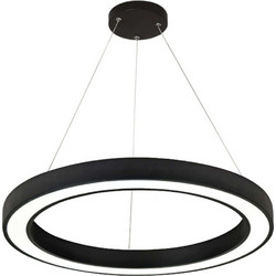 InLight Κρεμαστό Φωτιστικό Οροφής Μονόφωτο LED Μαύρο 6073-80-BL