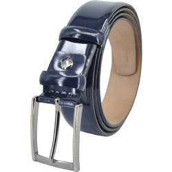 Leather 100 Ανδρική Ζώνη Δερμάτινη Μπλε 44S-BELT-2100