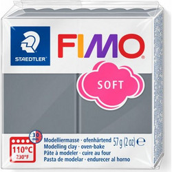 ΠΗΛΟΣ FIMO SOFT 57g. STORMY-GREY