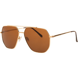 Oliver 1906 C1 Ανδρικά Γυαλιά Ηλίου Aviator Μεταλλικά Χρυσά με Καφέ Polarized Φακό