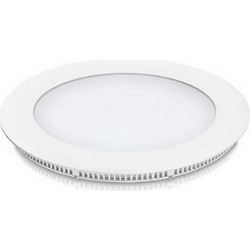 Φωτιστικό Κουζίνας Χωνευτό LED 12W 4000K 1020LM Φ17 Στρογγυλό Λευκό