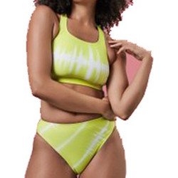 Speedo Printed MDLT Αθλητικό Γυναικείο Μαγιό Bikini Set Lime 812193-F237