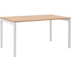 Γραφείο Column Oak (Λευκός σκελετός) 140x80cm