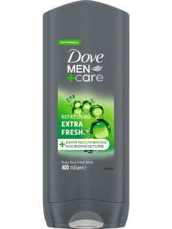 Dove Men Care Extra Fresh Body & Face Wash Ανδρικό Αφρόλουτρο σε Gel 400ml