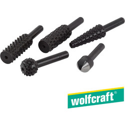 Wolfcraft 2540000 Σετ Ράσπες και Φρέζα ξύλου 5τεμ