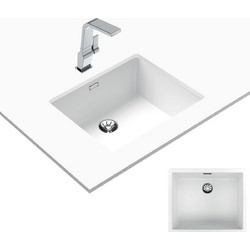 Teka Radea R10 50.40 M-TG Υποκαθήμενος Νεροχύτης Inox White 55.6x45.6cm