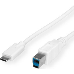 Value USB 3.2 Gen 1 Cable, C - B M/M white 1.8m 11.99.8880