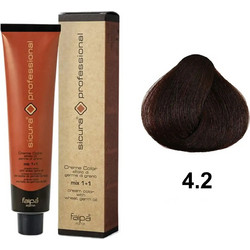 Faipa Sicura Professional 4.2 Ιώδες Καστανό Μόνιμη Βαφή Μαλλιών 120ml