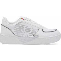 Benetton Γυναικεία Sneakers Flatforms Λευκά BTW214221-1040