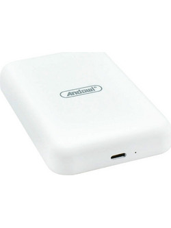 Andowl Mini Wireless Magsafe Power Bank 6000mAh με Θύρα USB-C White