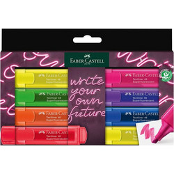 ΜΑΡΚΑΔΟΡΟΙ FABER CASTELL ΥΠΟΓΡΑΜΜΙΣΗΣ 254601 1546 (7+1 ΔΩΡΟ) 108254601