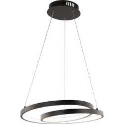 LUCE Lieve Κρεμαστό Φωτιστικό Οροφής Μονόφωτο LED με Ρυθμιζόμενο Λευκό Φως Μαύρο 8031414885237