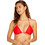 Volcom Simply Solid Bikini Top Τριγωνάκι Κόκκινο O1412308