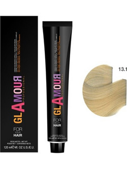 Glamour Professional Permanent Hair Color Cream 13.1 Nordic Ash Μόνιμη Βαφή Μαλλιών 120ml